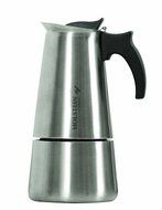Holstein Housewares H-08004 4-Cup Stainless Steel Espresso Maker - Satin Finish N4