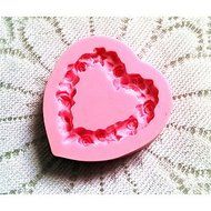 Y&amp;XL&amp;H Bakeware Silicone Heart Baking Molds for Fondant Candy Chocolate Cake (Random Colors) N4