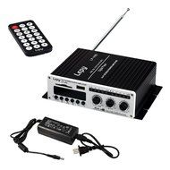 Lepy LP-V9S Digital 2x25W Mini Hi-fi Stereo Power Amplifier with Remote Control and 5A Power Cable Support USB...