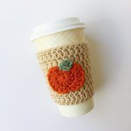 Pumpkin Coffee Sleeve Travel Cup Cozy N2