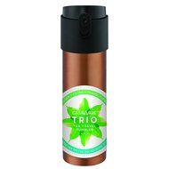 Casaware Trio Tea Infuser - Filter - Travel Tumbler with 2-way Leaf Compartment 16 Ounce (Copper) N7