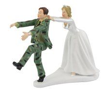 Wilton Camo Groom Bride Wedding Cake Topper N2