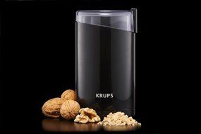 KRUPS F203 Electric Spice and Coffee Grinder with Stainless Steel Blades, 3-Ounce, Black N3