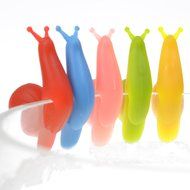 COSMOS Pack of 15 Snail Shape Silicone Tea Bag Holder Clip for Cup Mug N4