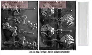 Mermaid chocolate candy mold and Shea shell chocolate candy mold With &copy; Candy Making Instruction