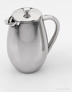Grunwerg Cafe Ole Double Wall Insulated 8 Cup/35oz Stainless Steel French Coffee Press