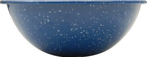 GSI Outdoors 6 inch Enameled Steel Mixing Bowl, Blue