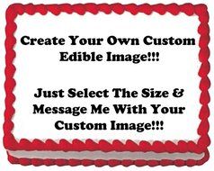 Customize Your Edible Frosting Sheet