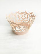 HUAL Cupcake Wrappers 50 Filigree Artistic Bake Cake Paper Cups LOVE Lace Laser Cut Liner Baking Cup Muffin Case... N11
