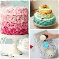 Premium Cake Decorating Tips Kit | Frosting Bags and Tips, 14 Seamless Stainless Steel Piping Tips, Small, Large... N6