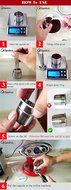 illy stain steel capsule and tamper