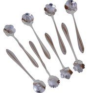 SHENFAN Stainless Steel Tableware Creative Flower Coffee Spoon, Stirring Spoon, Sugar Spoon, Stir Bar Spoon, Mixing... N4