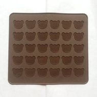30 cavity animal TEDDY BEAR Macaron Macaroon NonStick Silicone Mat Chocolate Cake Cookie Muffin Mould Baking Sheet...