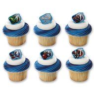 DecoPac Marvel&#039;s Avengers Warriors Cupcake Rings (12 Count)