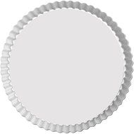 Fat Daddio's Anodized Aluminum Fluted Tart Pan with Removable Bottom, 11 Inch x 1 Inch N2