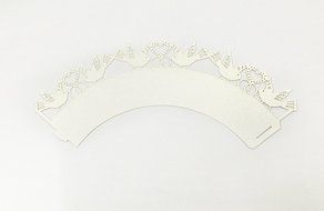 HUAL Cupcake Wrappers 50 Filigree Artistic Bake Cake Paper Cups Birds Lace Laser Cut Liner Baking Cup Muffin Case... N9