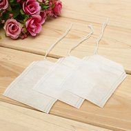 "100Pcs Non-woven Fabric String Seal Tea Bag Filter Empty" shopping N2