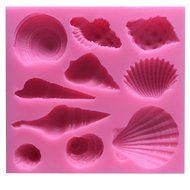 LYNCH Seashell Conch Shape Silicone Mold Pastry Gum Candy Tools,Pink N2