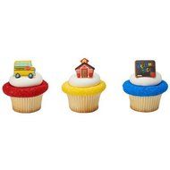 Back to School Icon Cupcake Rings - 24 pcs N2