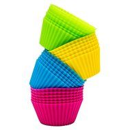 The Hobby Chef | Premium Silicone Baking Cups &ndash; 24 Vibrant Colors Reusable Baking Cups N6