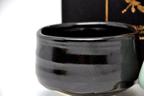 Japanese Mino Yaki ware Matcha Bowl And Tea Ceremony Set Green Tea 11.5 / 11.5 / 8cm (4.5 / 4.5 / 3.1inch)[7383] N5
