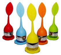 Starixx Tea Infuser - Loose Leaves Strainer Steeper - Herbal Brewer - Set of 5 Assorted Colors N4