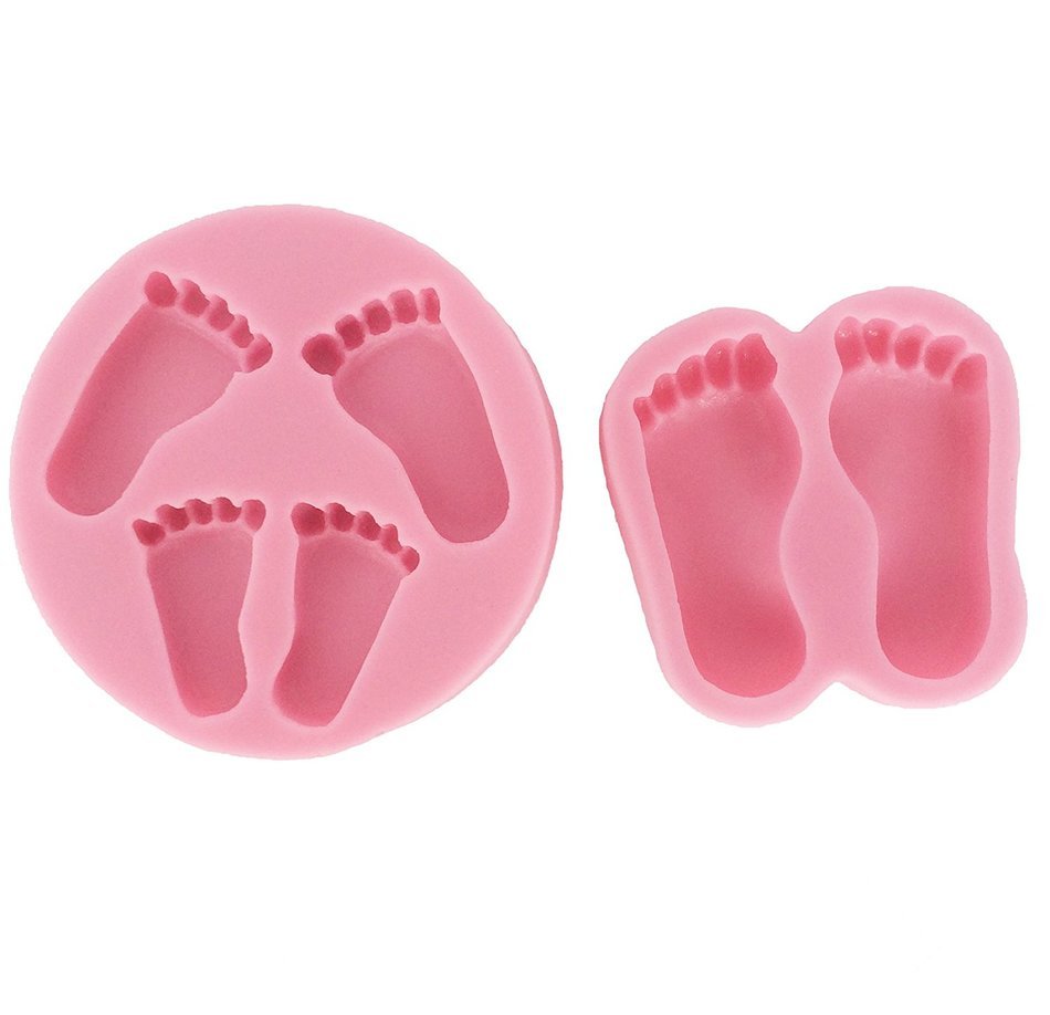 Assorted sizes BABY FEET 2 pcs Set Molds, non stick sugarcraft Sugar paste, Chocolate, Fondant, Butter, Resin,...