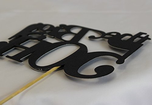 All About Details Black The Big 5OH! Cake Topper N4