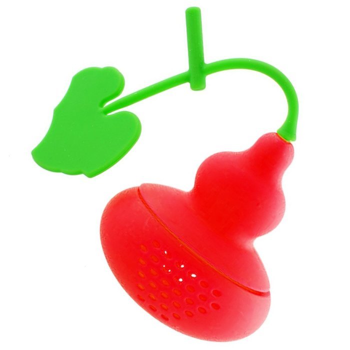 Tea Strainer - TOOGOO(R)New Cute Creative Silicone Calabash Tea Infuser Diffuser Loose Tea Leaf Chain Strainer... N6