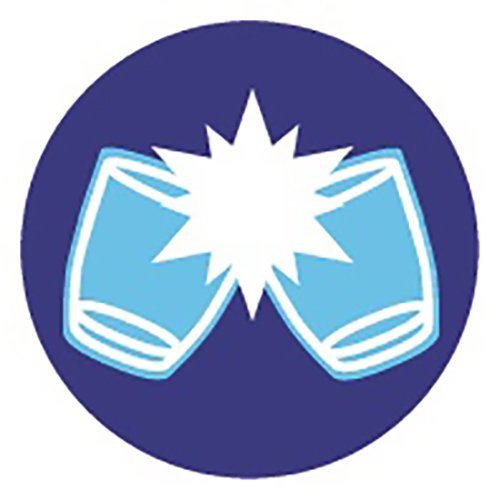 Duralex Made In France Lys Round Bowl with Lid, 0.5 quart, Clear/Blue N7