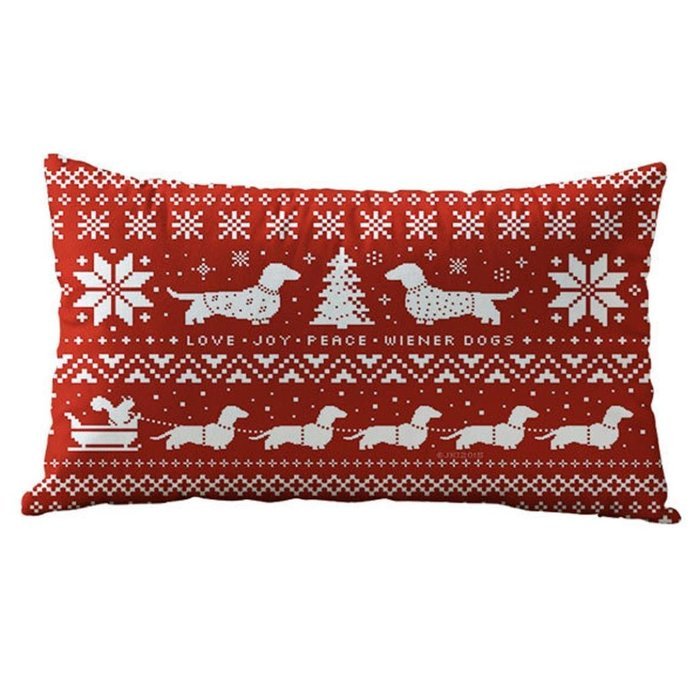 Christmas Pillow Case,Beautyvan Christmas Rectangle Cotton Linter Pillow Cases Cushion Covers (E) N2