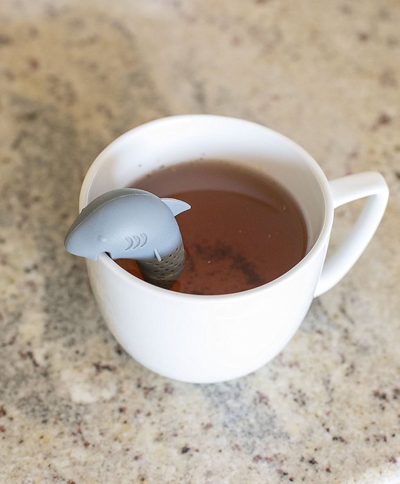 Internet's Best Shark Silicone Tea Infuser Strainer | Loose Leaf Filter Steeper | Deep Tea Mug Cup Steeper | Herbal... N5