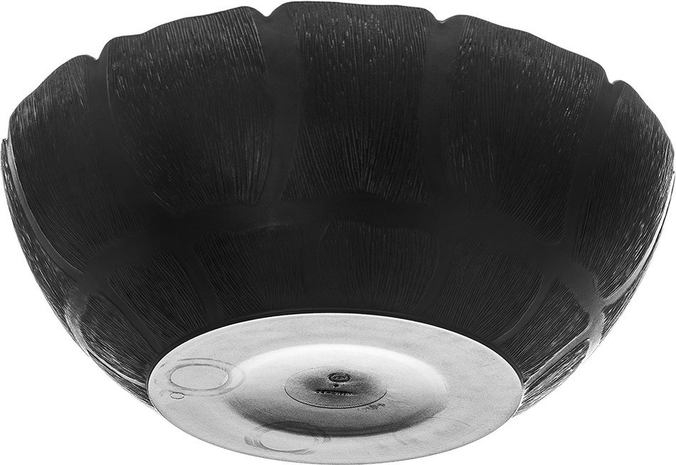 Carlisle 691703 Petal Mist Polycarbonate Bowl, 9.8 qt. Capacity, 15 x 5.18", Black (Case of 4) N5