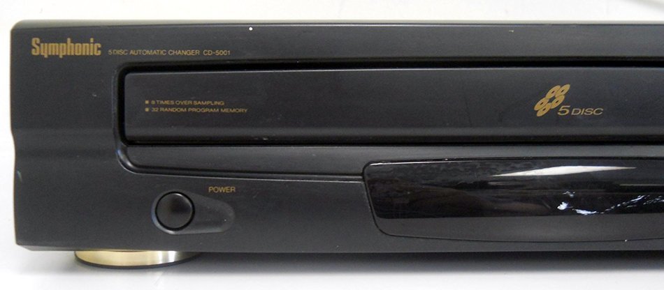 Symphonic CD-5001 5 Disc Automatic CD Compact Disc Player Changer w/ 8 Times Oversampling N4