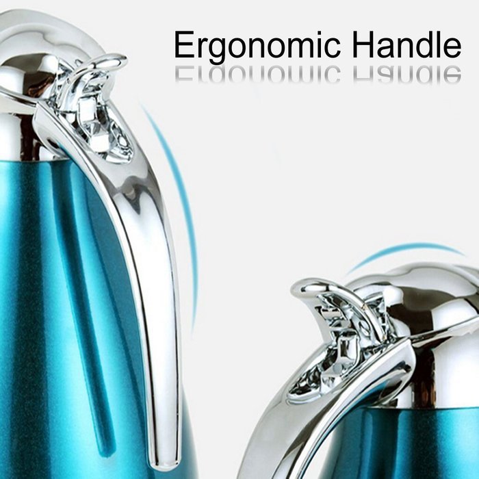 Satin Finish Stainless Steel Thermal Coffee Pot, Vacuum Insulated Carafe Flask Tea Kettle, 1.5 Liter N55