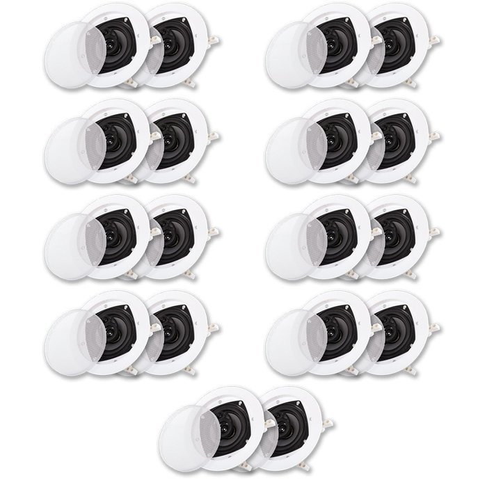 Acoustic Audio CS-IC43 In Ceiling Speakers 3 Way Home Theater 3600 Watt 9 Pair Pack CS-IC43-9PR