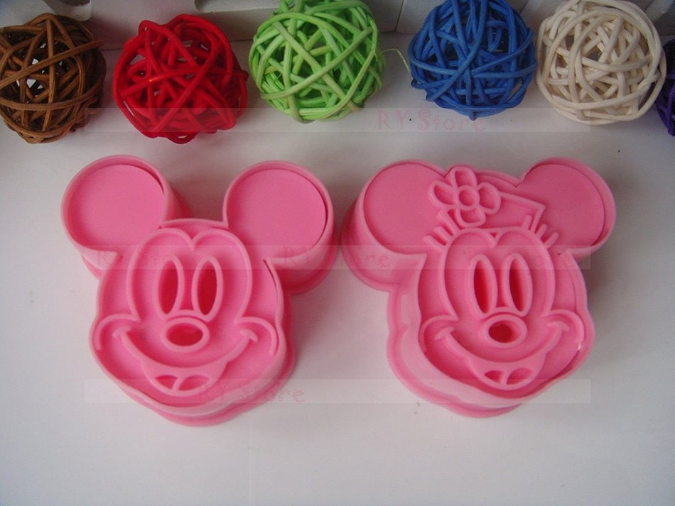 1 Set Cute Mickey Mouse Design Baking Cookie Fondant Cake SugarCraft Biscuit Chocolate Clays DIY Modelling Paste...