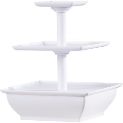 Symple Stuff 3 Tiered Stand, White N4