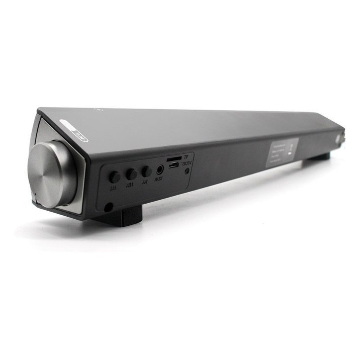 Jumphigh Bluetooth Small TV Sound Bar with 3.0 Channel Wireless Subwoofer Stereo Speaker (Silver) N2