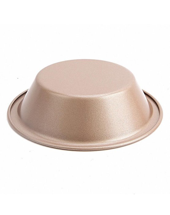 MyLifeUNIT Nonstick Mini Pie Pan, 6 inch Bun Mold Pan, Gold N2