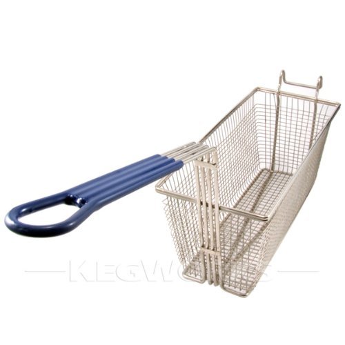 Winco FB-30 Fry Basket with Green Handle N5