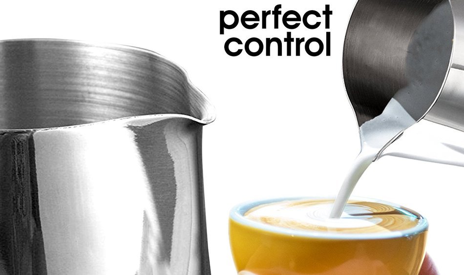 My Pitcher Measuring | Professional 18/8 Stainless Steel Measuring Cup Milk Frothing Pitcher with Measurement... N2