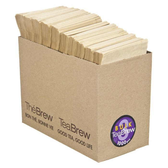 Tea Brew 1000-Piece No. 2 Bulk Pack Single Use Tea Filter, Three 5-Cup Teapot N3