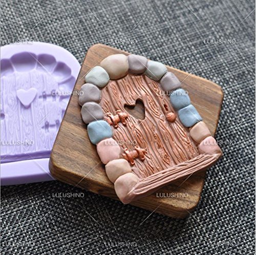 cooking tools stone door liquid Silicone Mold DIY Cake Decorating Polymer Clay Resin Candy Fimo Super Sculpey