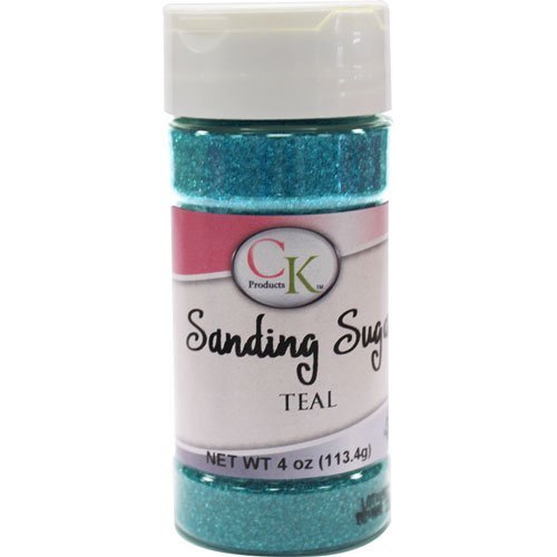 CK Products 78-505T Cake Decorating Sanding Sugar Bottle, 4 oz, Teal