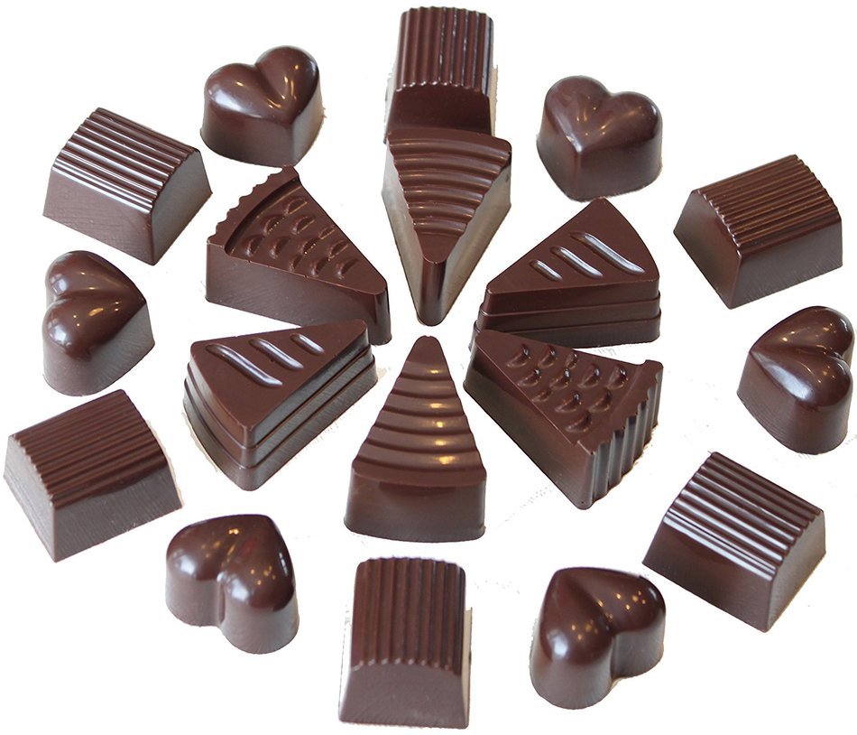 Le Silicone, Set of 3 Silicone Chocolate and Candy Molds N4