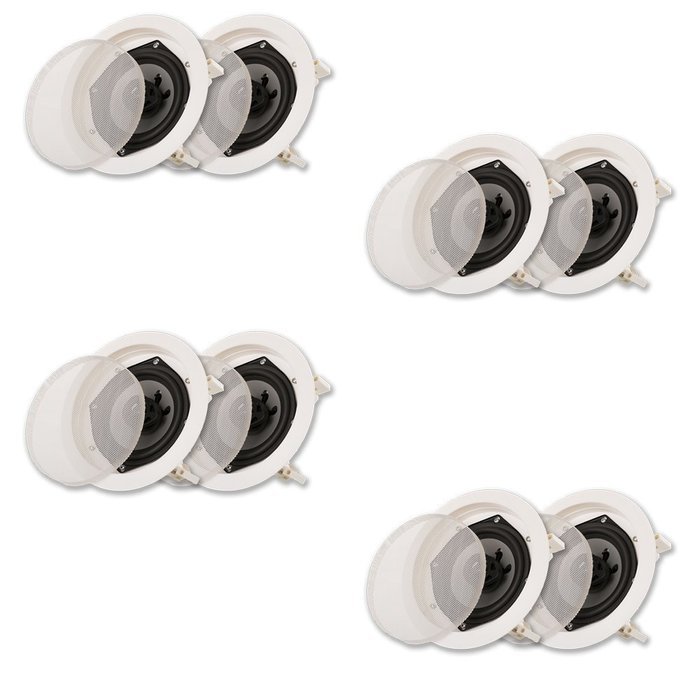 Acoustic Audio CS-IC52-4PR 200 Watt 5.25" 2-Way Home Theater In-Wall/Ceiling Speakers (4-Pair)