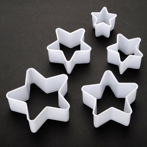 5PCS Pentagram Star Shape Cake Baking Mold Mould Set