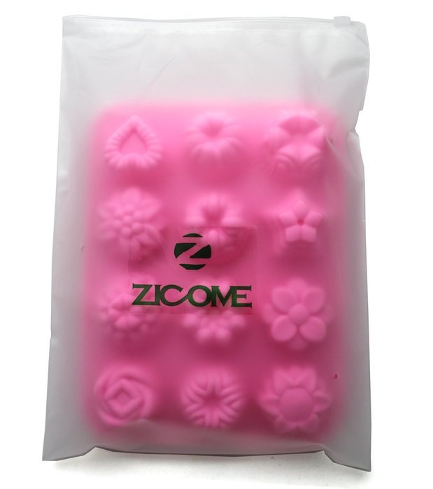 Zicome Set of 2 Flowers Silicone Non Stick Cake Bread Mold Chocolate Jelly Candy Baking Mould N4