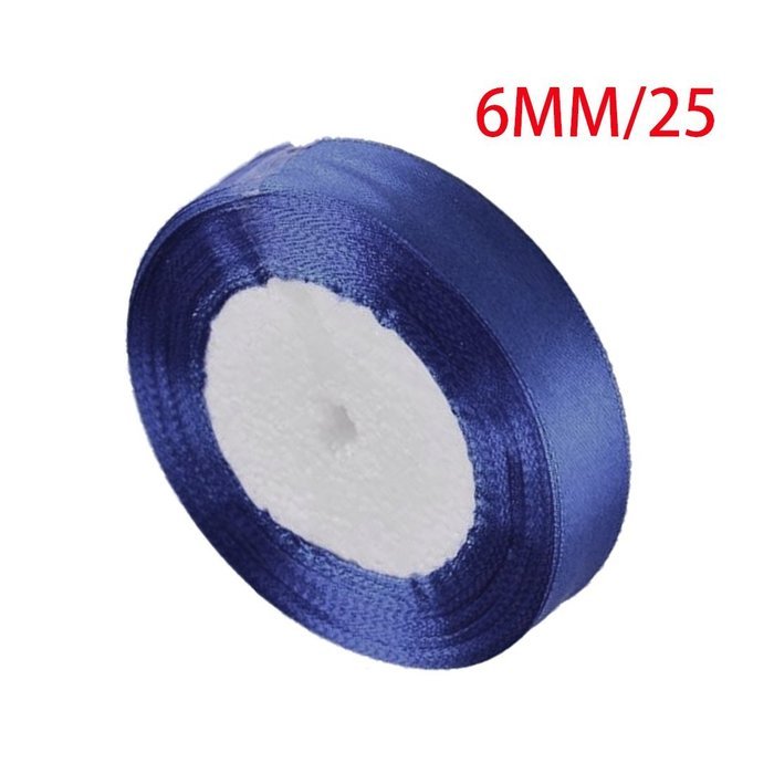 25 yards/roll 6mm Single Face Satin Ribbon Decor Gift Packing Christmas Ribbons-Dark Green N32